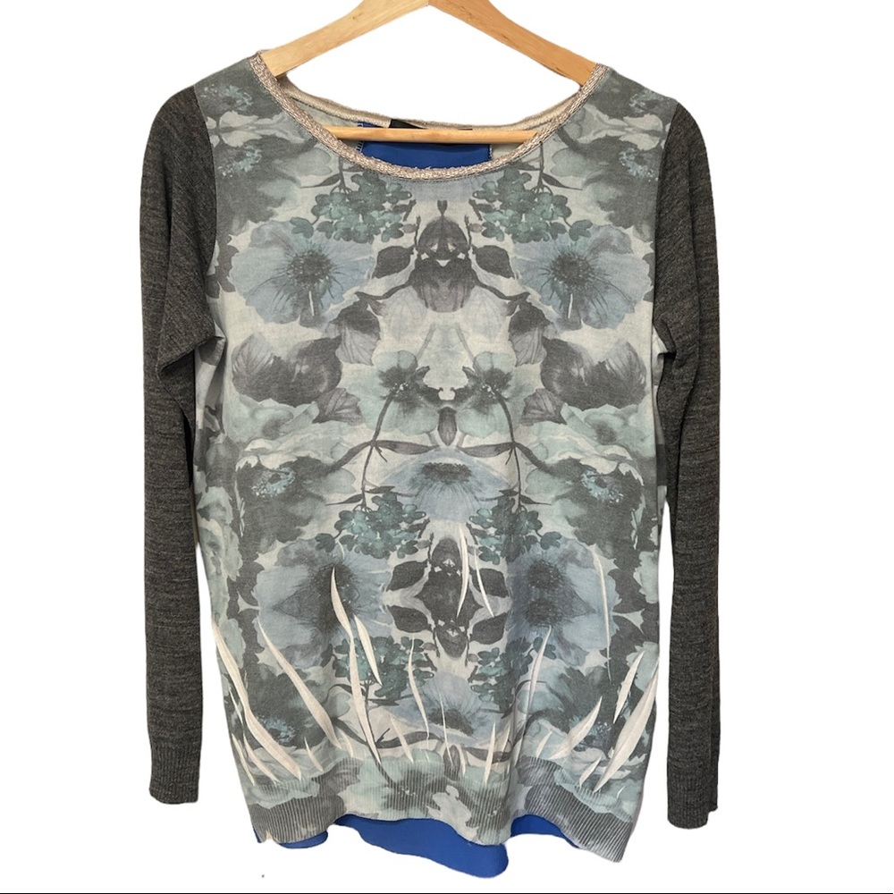 Contrast back blouse